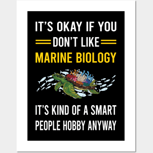 Smart People Hobby Marine Biology Biologist Posters and Art